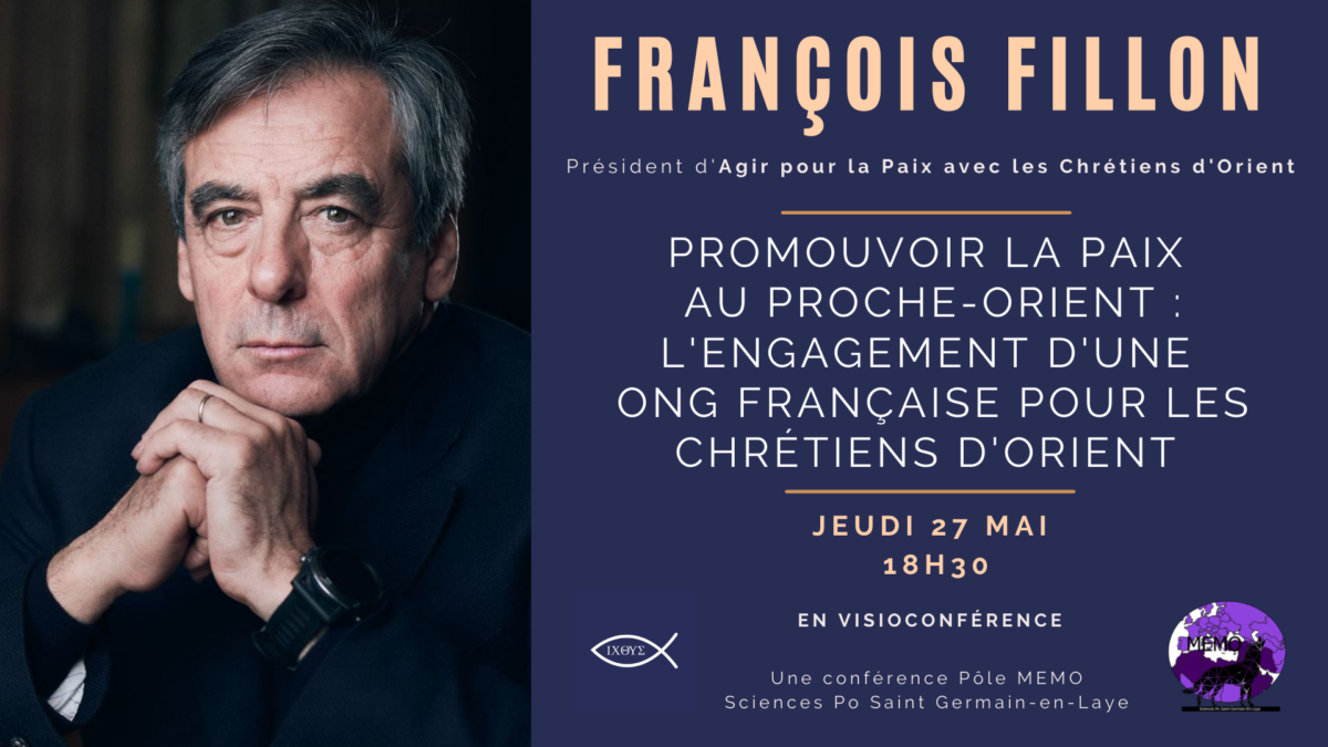 « Promouvoir la Paix au Proche-Orient » : François Fillon invité du pôle MEMO de Sciences-Po St-Germain-en-Laye